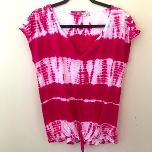 Lucky Brand pink tie-dye t-shirt, women’s medium